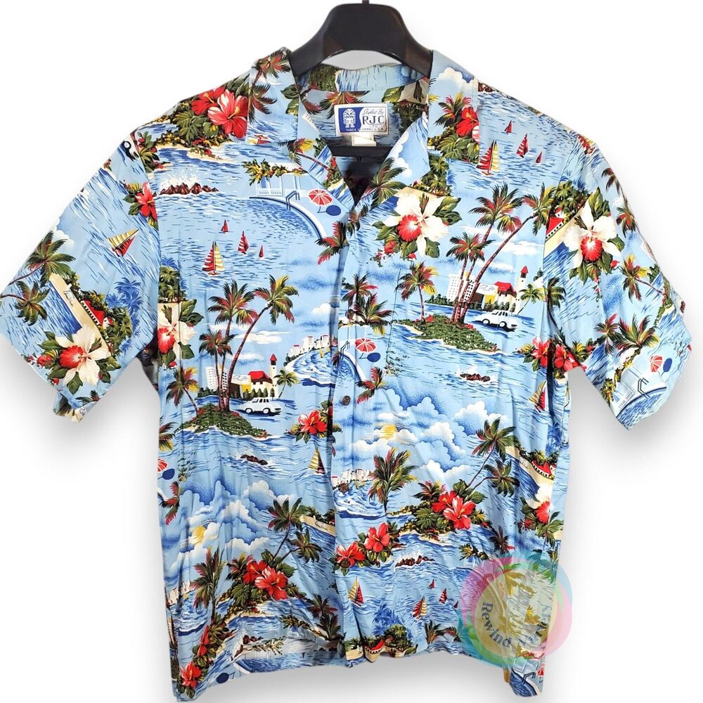 intage RJC Made in Hawaii Scenic Resort Shirt XL